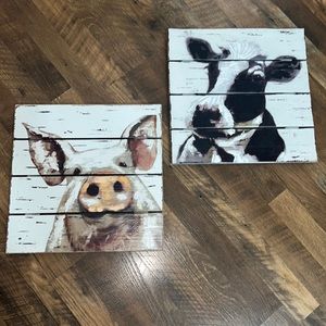 Hobby Lobby Rustic Farmhouse Pictures 🐷 🐮14x14